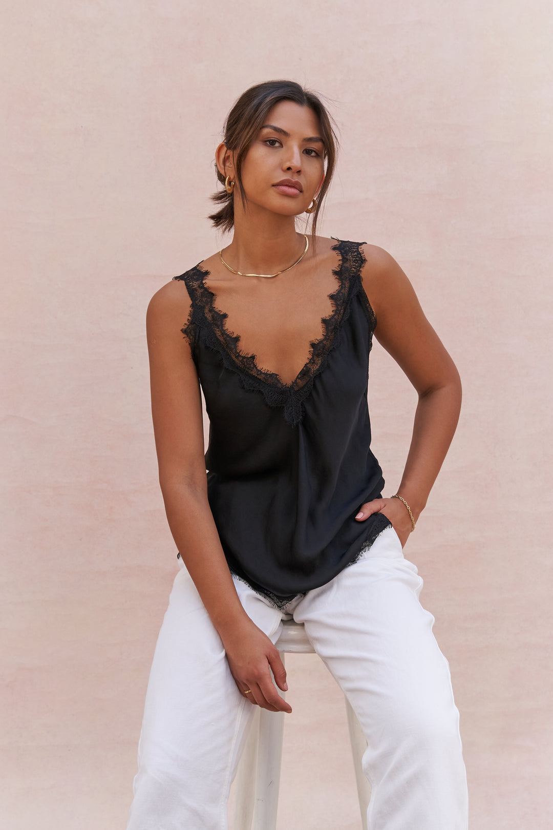 Charli London Solange Camisole - Black