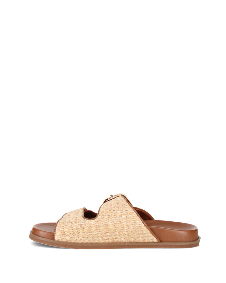 Nude Serena Raffia Sandal
