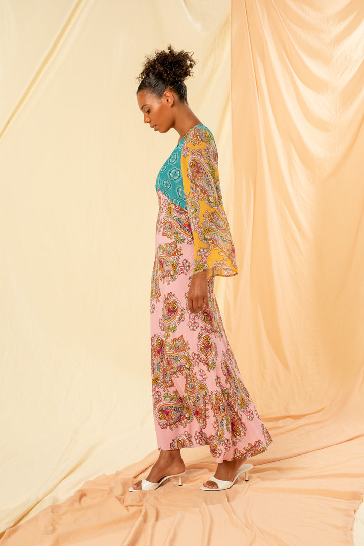 Kachel Vicky Paisley Maxi Dress