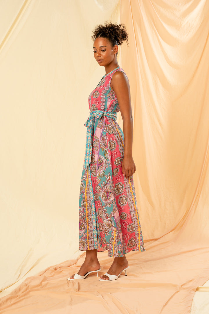 Kachel Skyler Sleeveless Maxi Shirt Dress