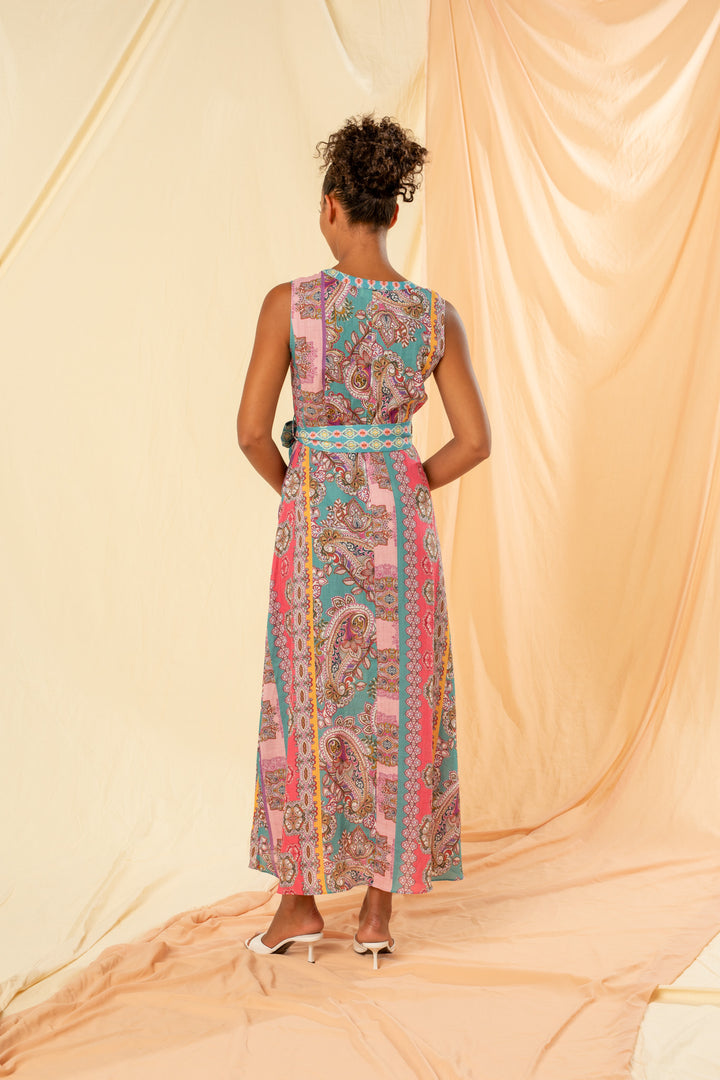 Kachel Skyler Sleeveless Maxi Shirt Dress