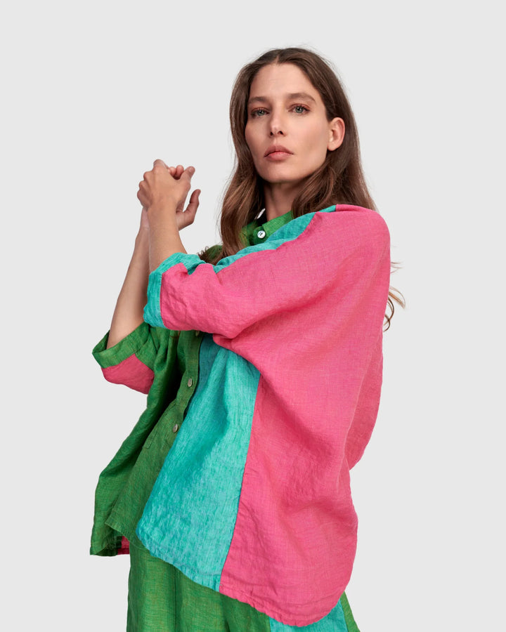 Alembika Dragonfruit Linen Shirt