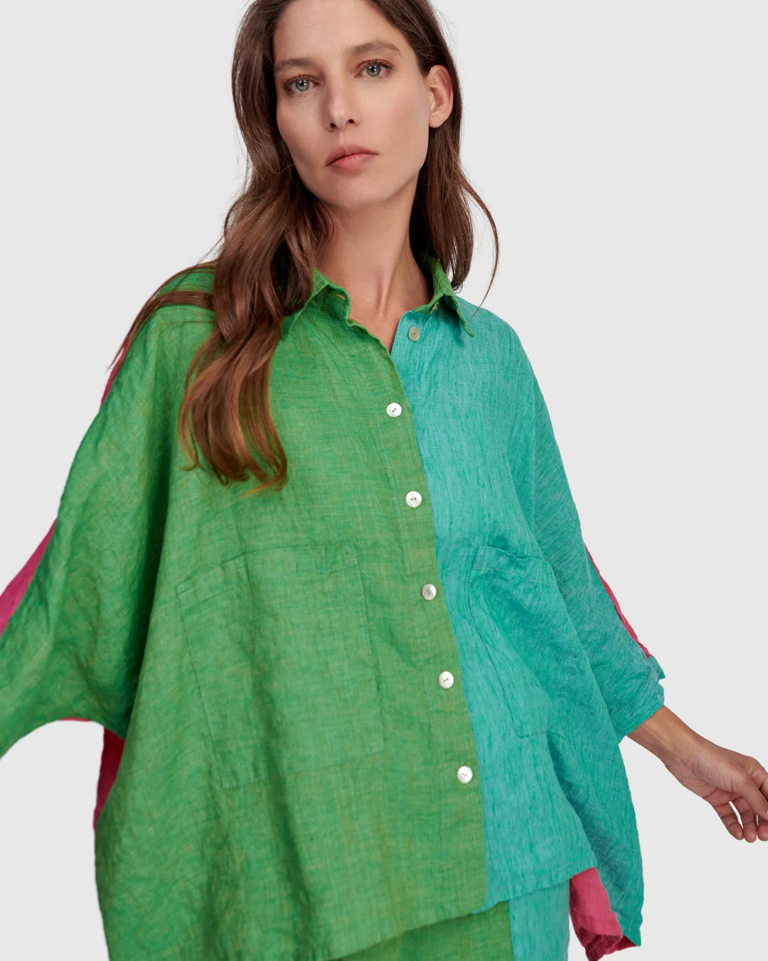 Alembika Dragonfruit Linen Shirt
