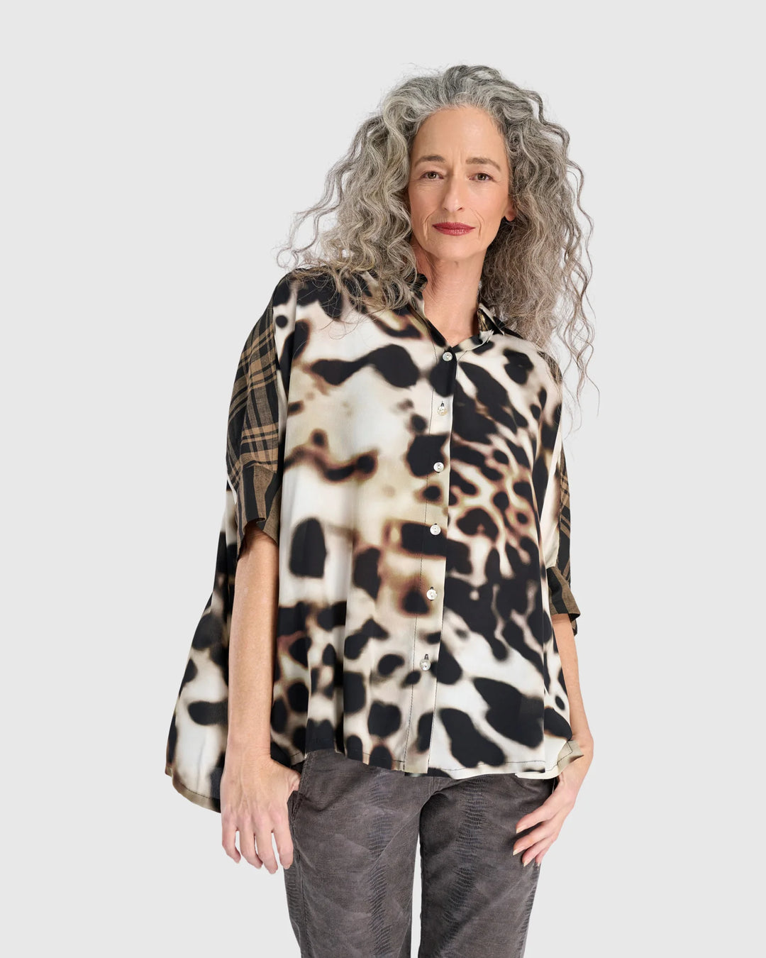 Alembika Fawn Leopard Camp Shirt