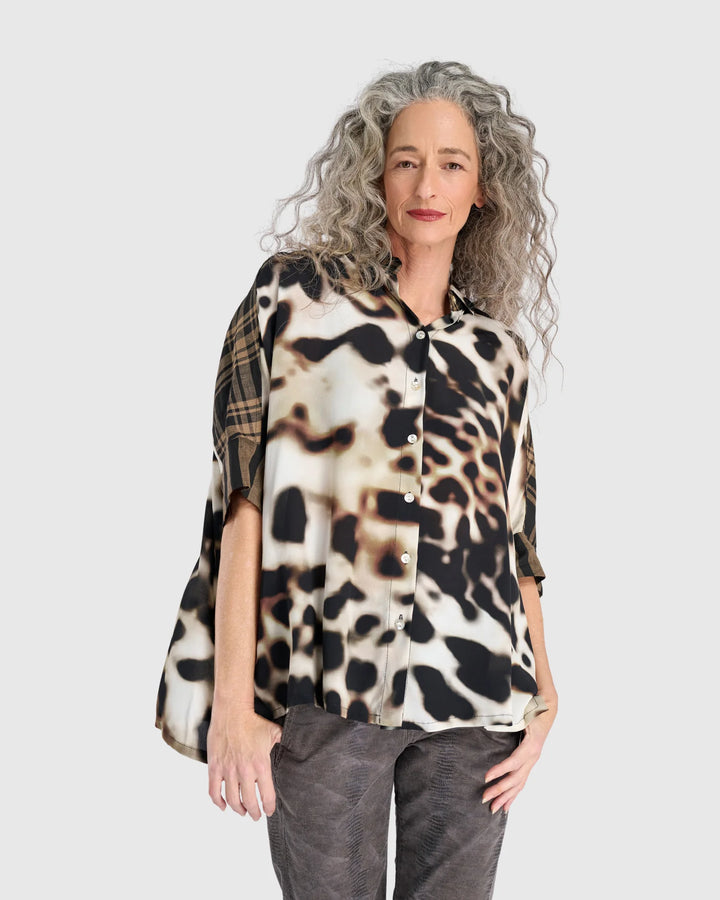 Alembika Fawn Leopard Camp Shirt