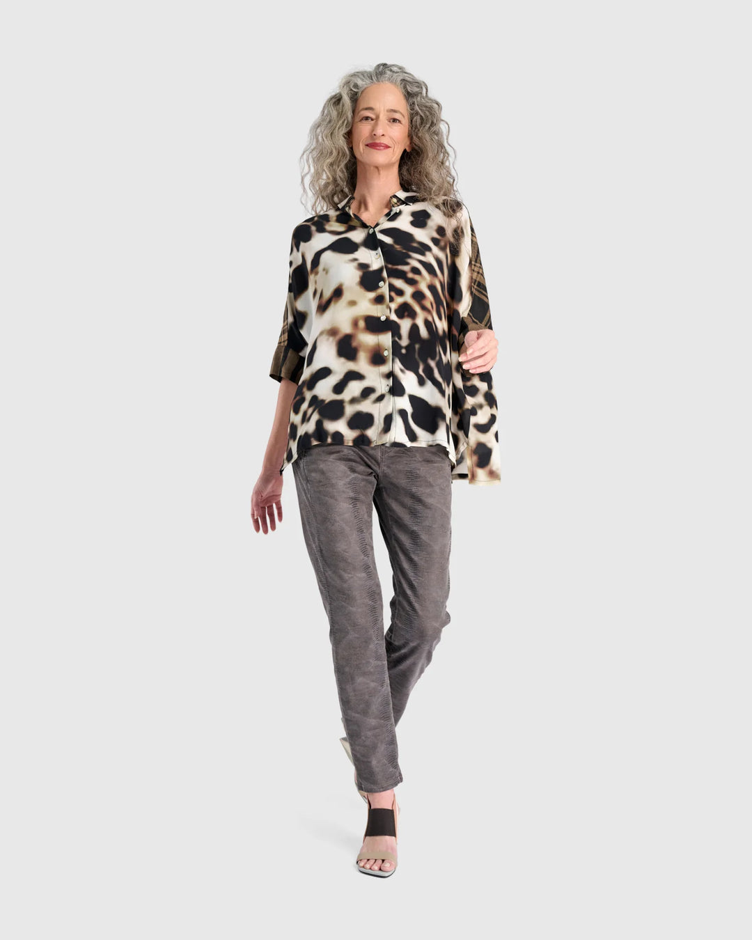 Alembika Fawn Leopard Camp Shirt
