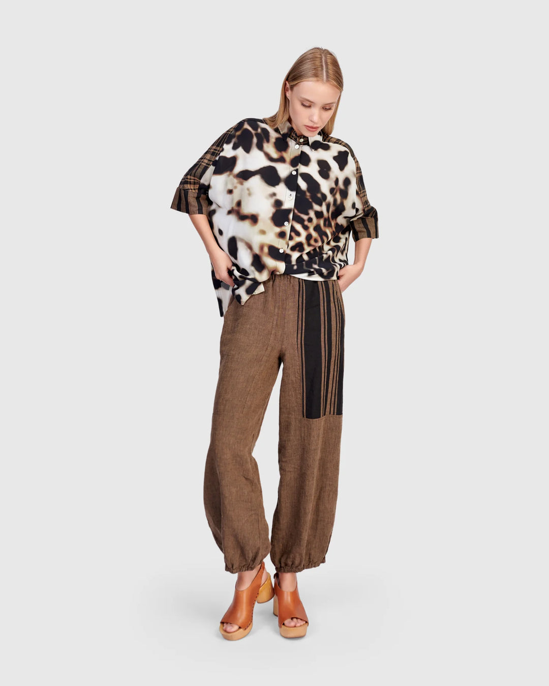 Alembika Fawn Leopard Camp Shirt
