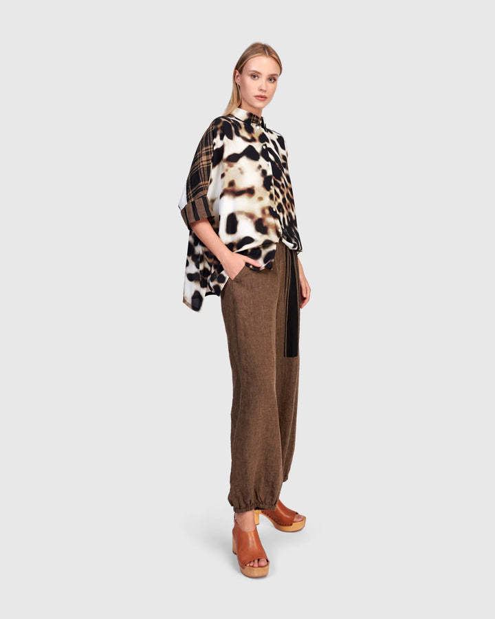 Alembika Fawn Leopard Camp Shirt