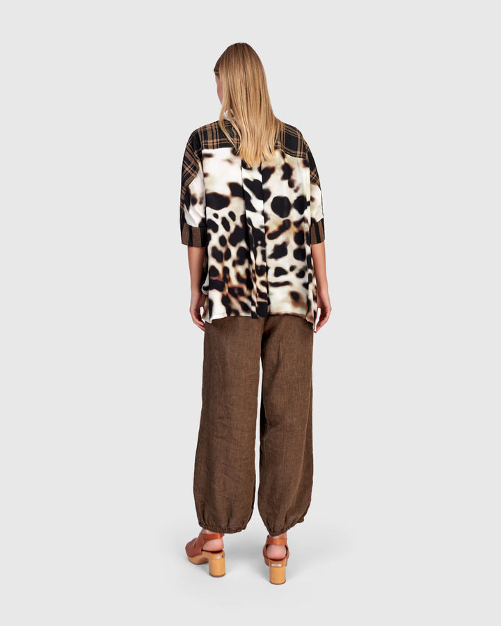 Alembika Fawn Leopard Camp Shirt