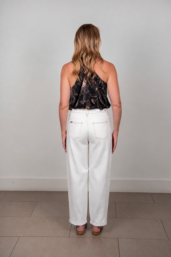 New London Truro Barrel Jeans - Milk