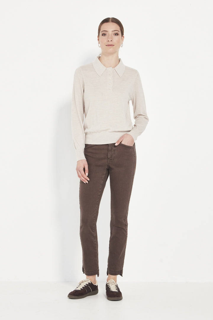 Verge  Valley Sweater - Chalk Marle