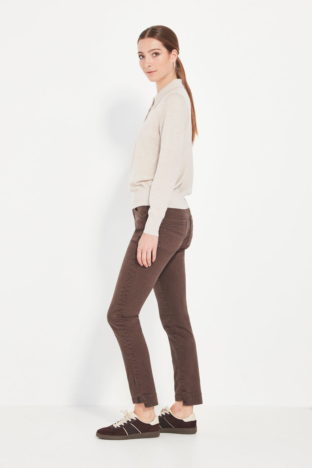 Verge  Valley Sweater - Chalk Marle