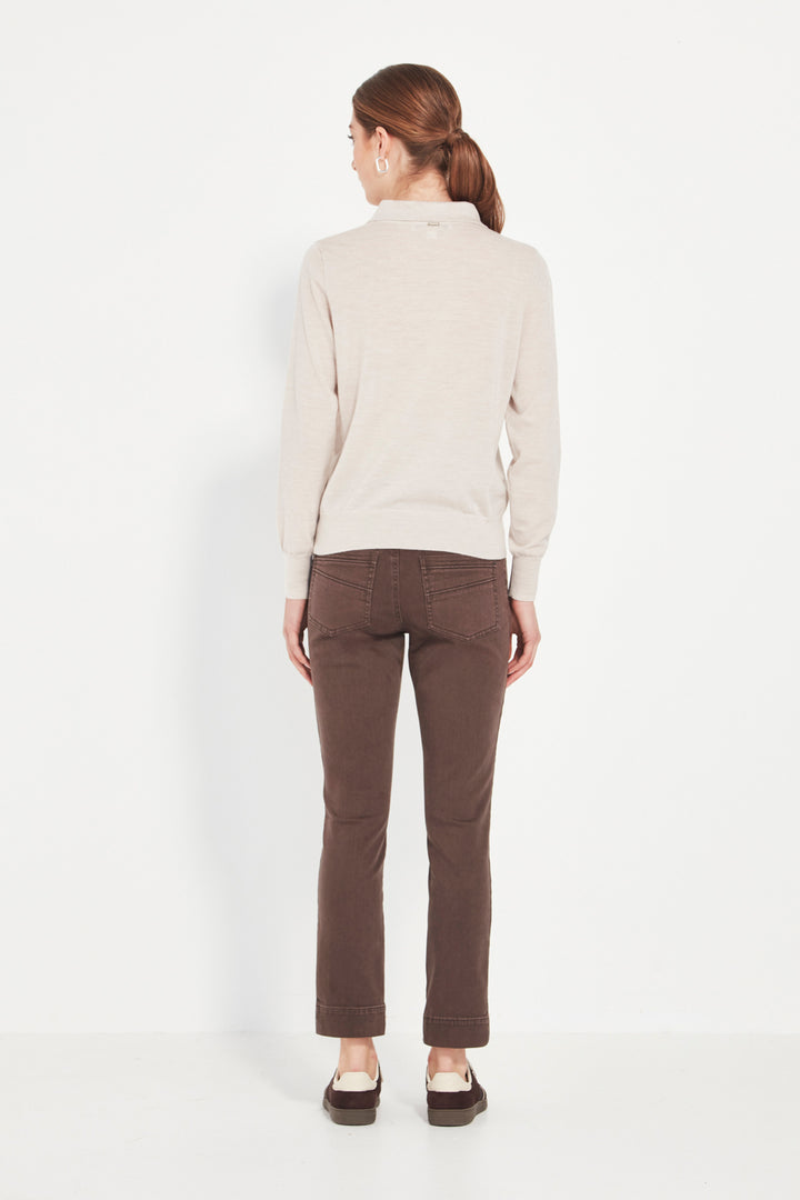 Verge  Valley Sweater - Chalk Marle