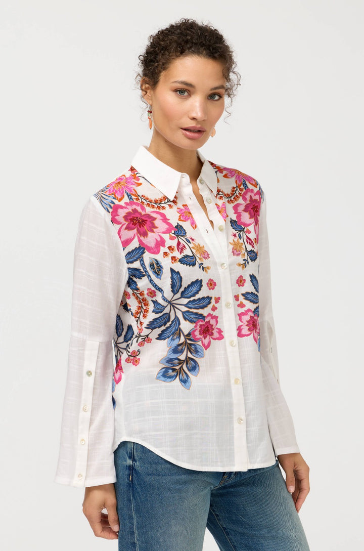 Johnny Was Button Detail Shirt