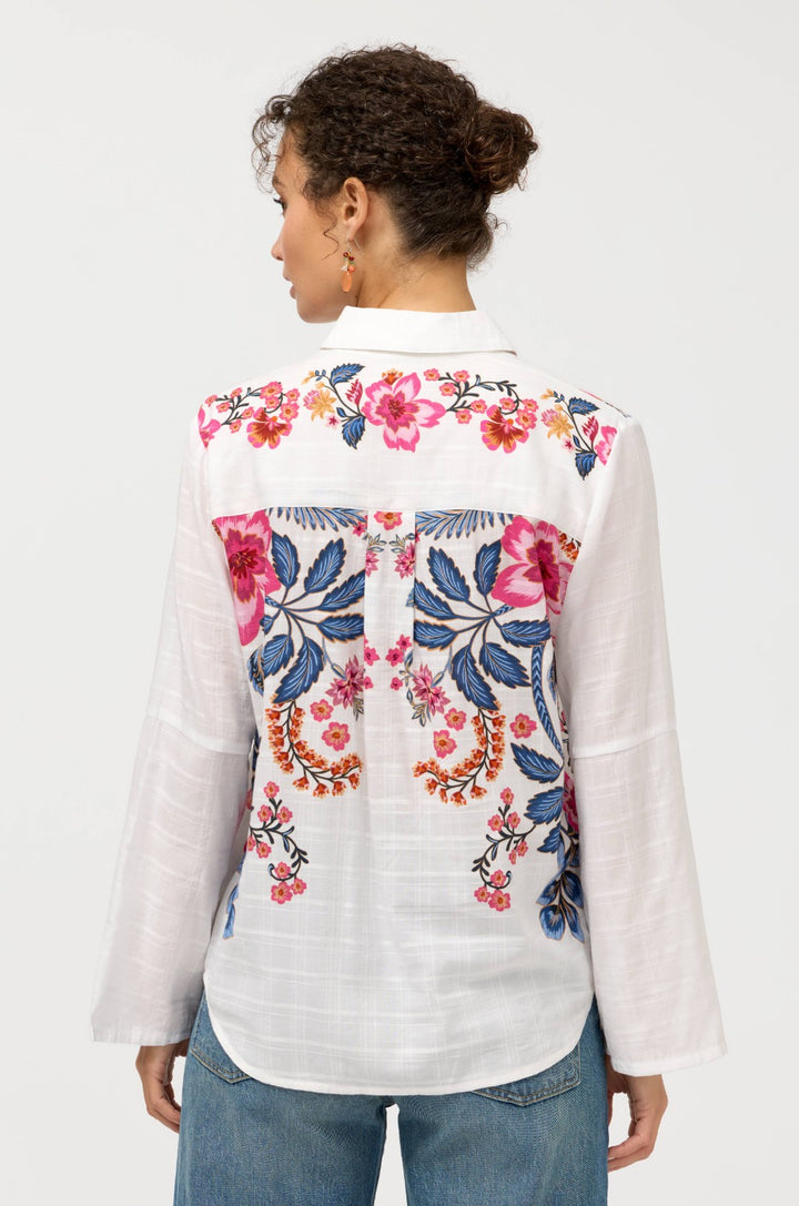 Johnny Was Button Detail Shirt