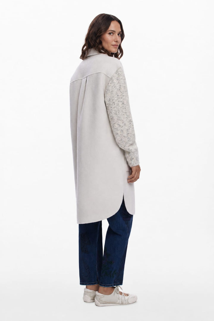 Desigual Light Combined Cloth Coat