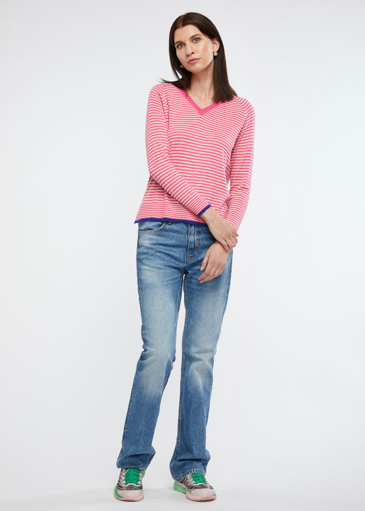 Zaket & Plover Essential Stripe V Sweater