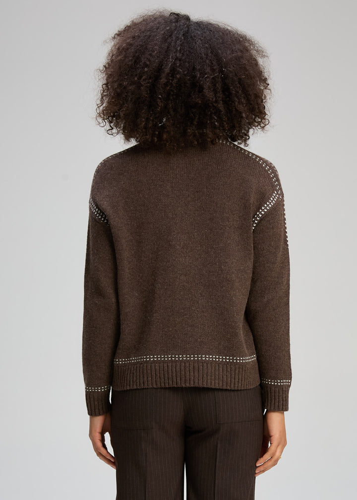 Zaket & Plover Tailored Cardigan - Cocoa