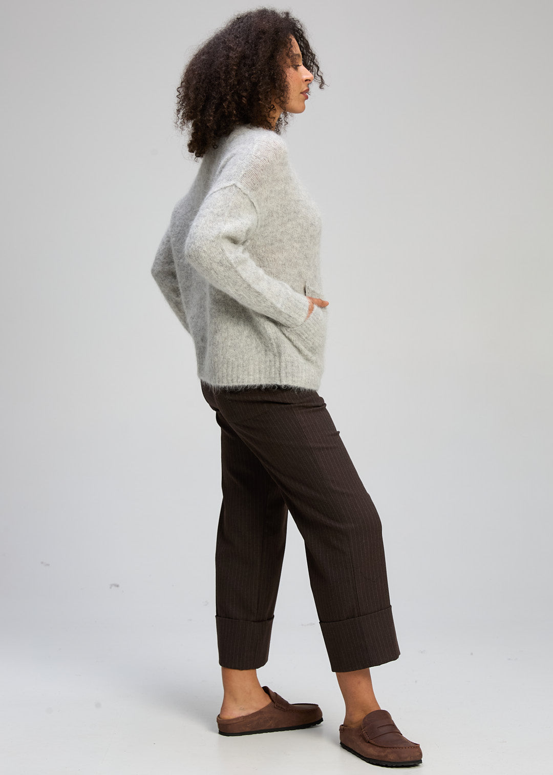 Zaket & Plover Alpaca Jumper - Marl Grey