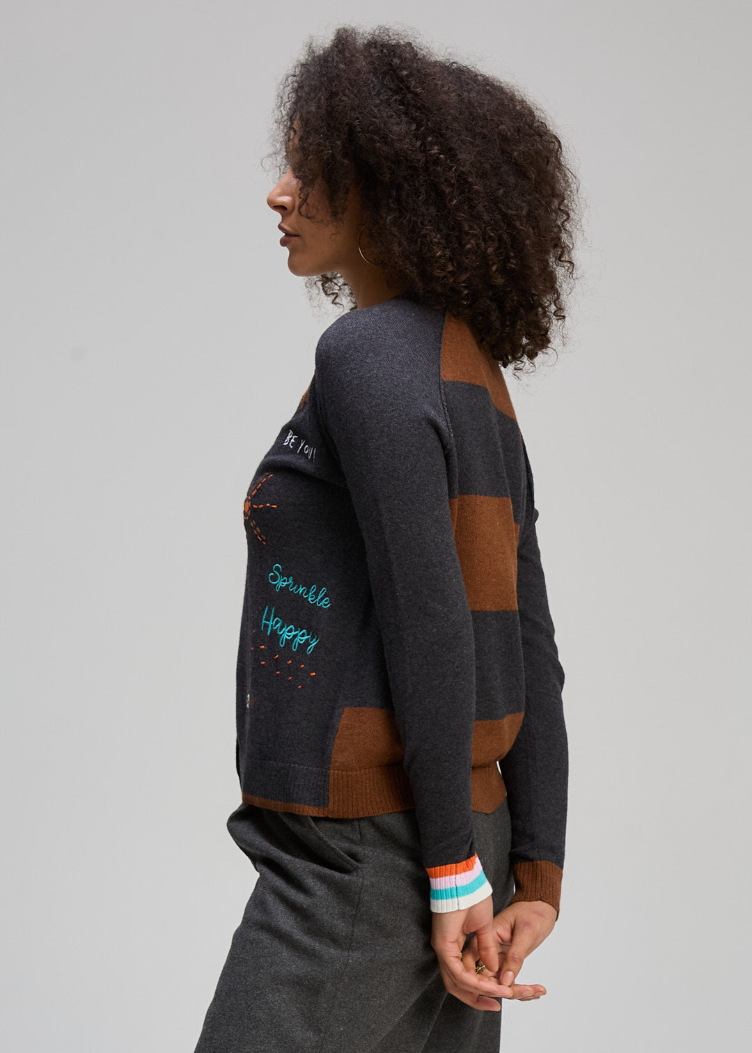 Zaket & Plover Good Energy Cardigan - Charcoal
