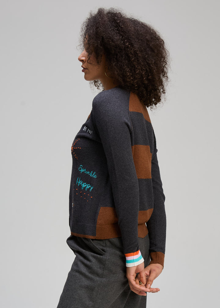 Zaket & Plover Good Energy Cardigan - Charcoal