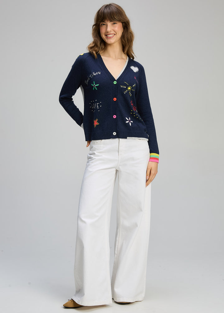 Zaket & Plover  Good Energy Cardigan - Denim