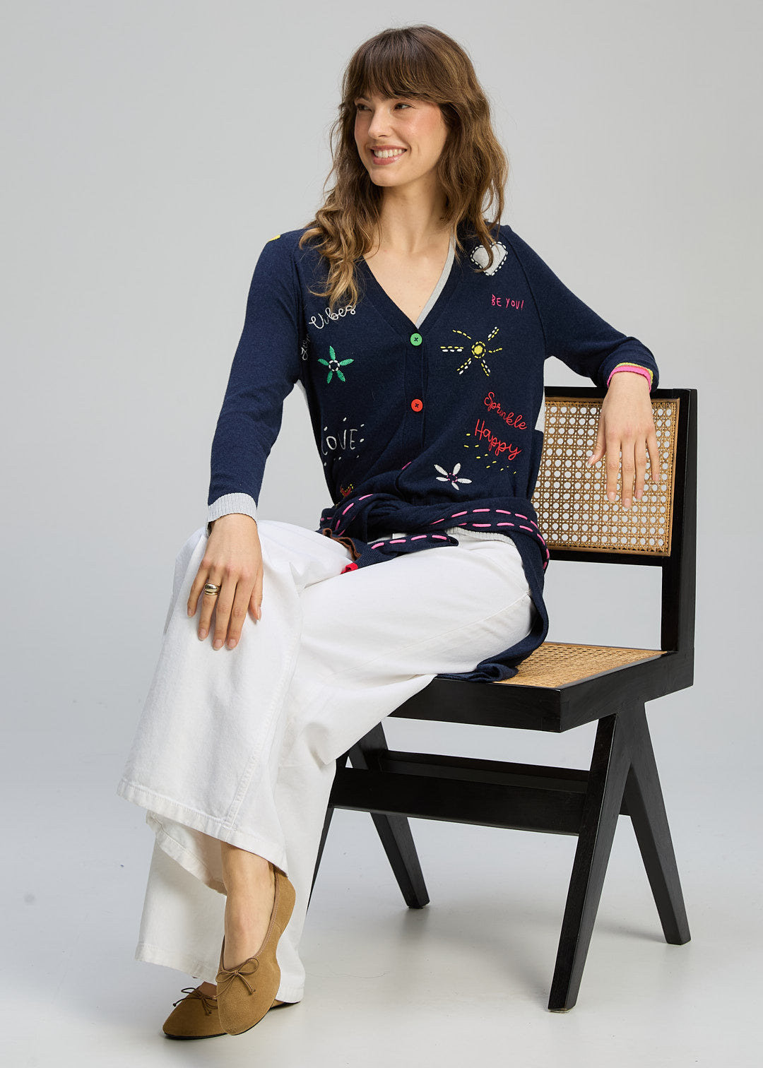 Zaket & Plover  Good Energy Cardigan - Denim