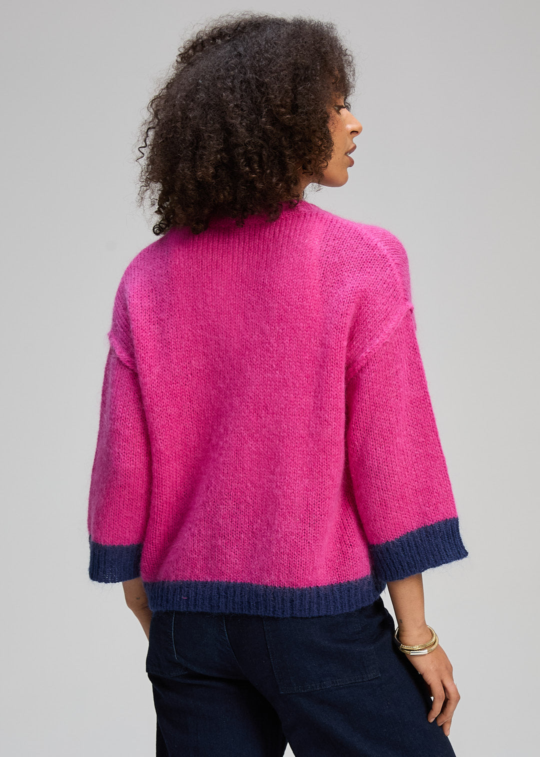 Zaket & Plover Kid Mohair Cardigan - Magenta