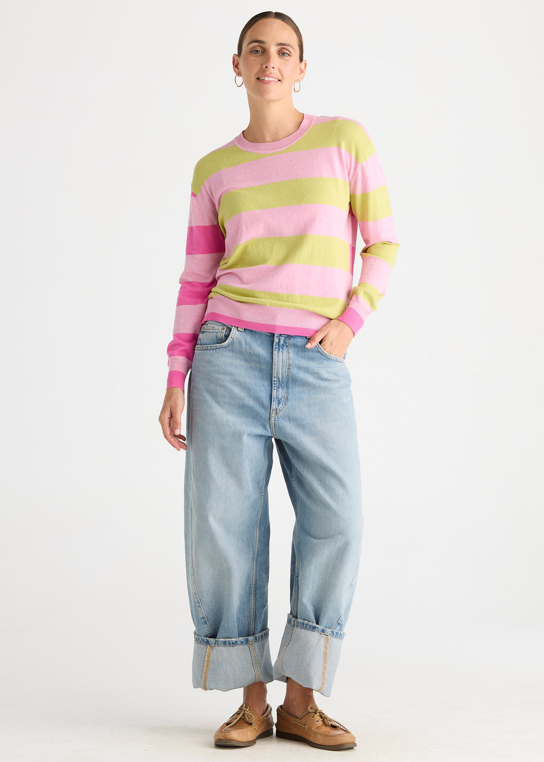 Zaket & Plover Coastal Stripe Knit
