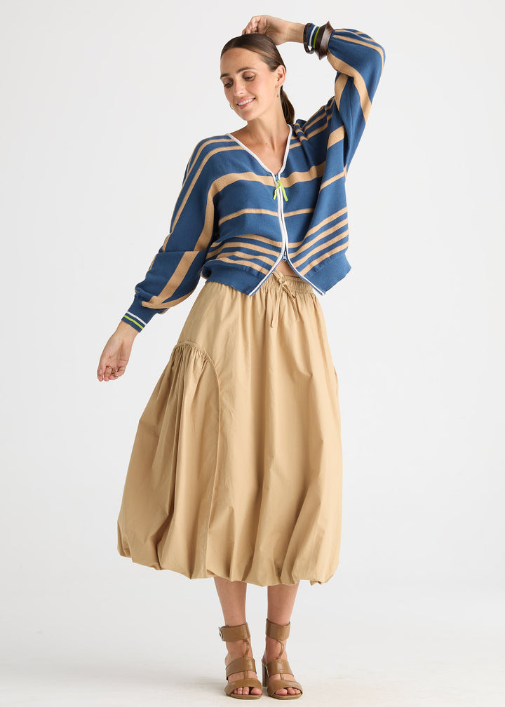 Zaket & Plover Zip Cardigan - Sea