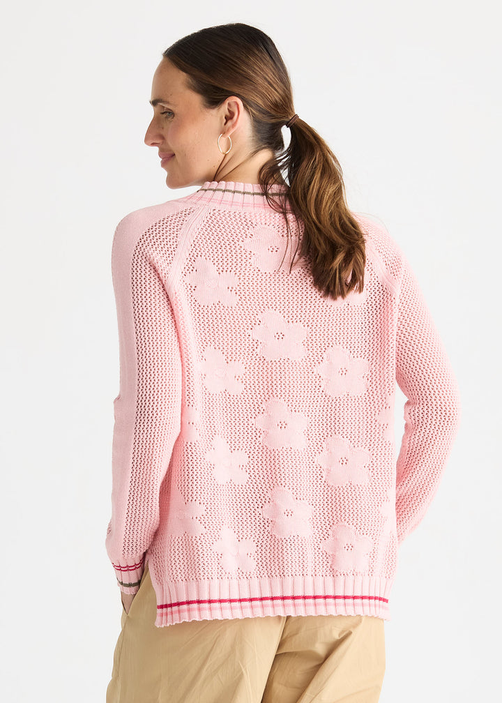 Zaket & Plover Pointelle Vee - Blush