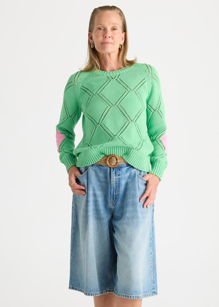 Zaket & Plover Diamond Detail Jumper