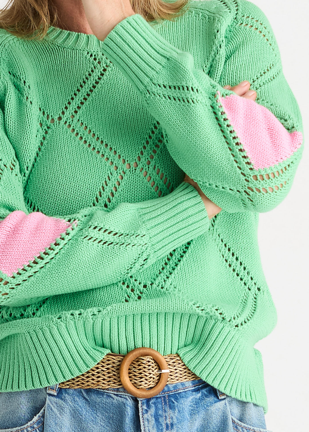 Zaket & Plover Diamond Detail Jumper