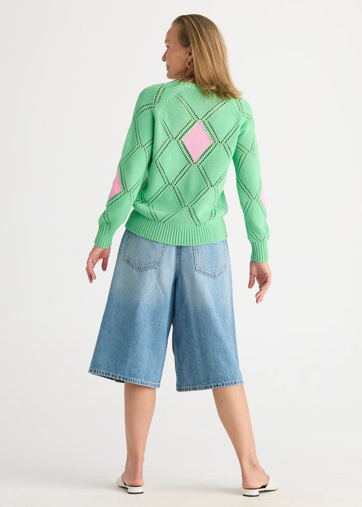 Zaket & Plover Diamond Detail Jumper