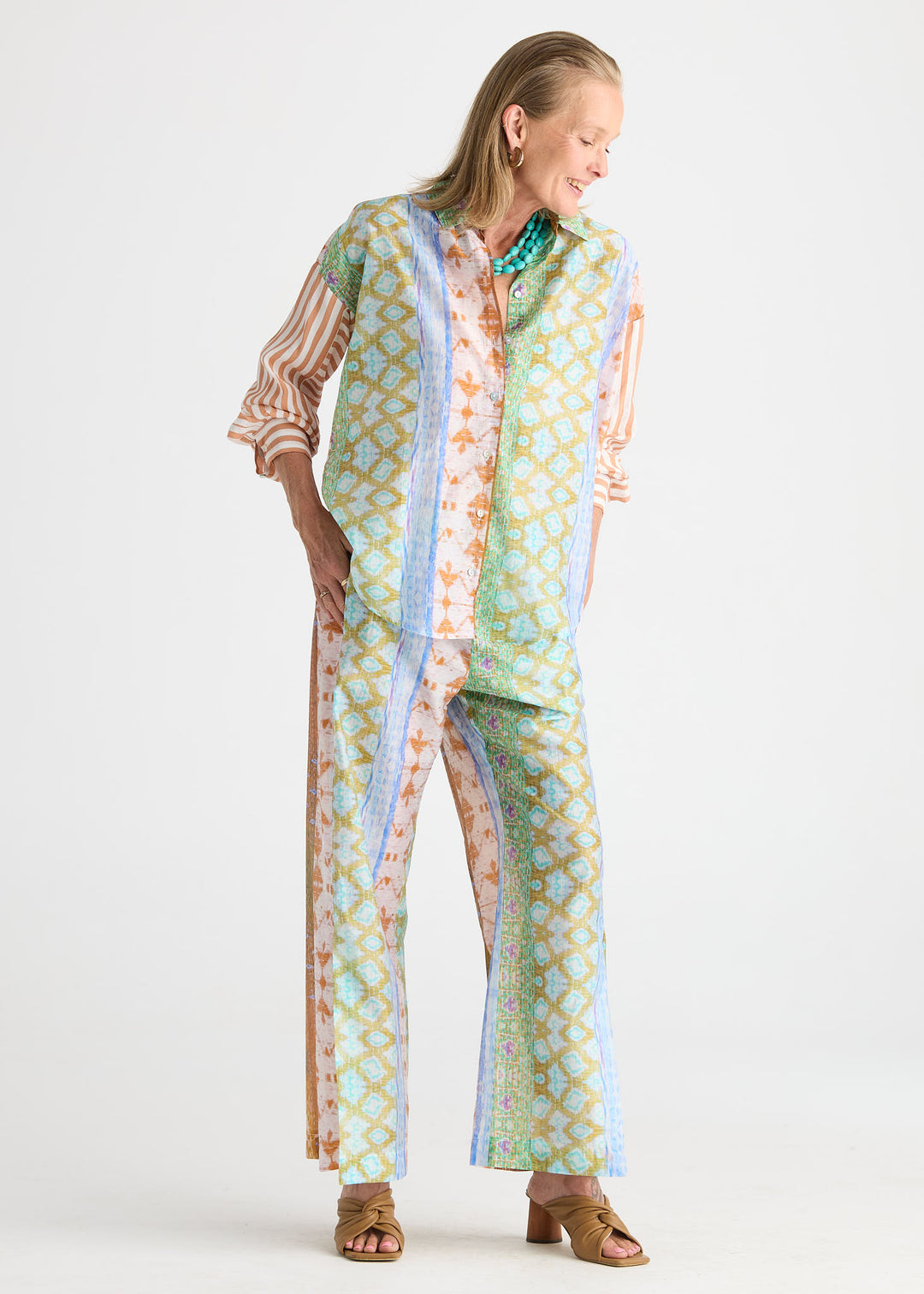 Zaket & Plover Pattern Clash Shirt
