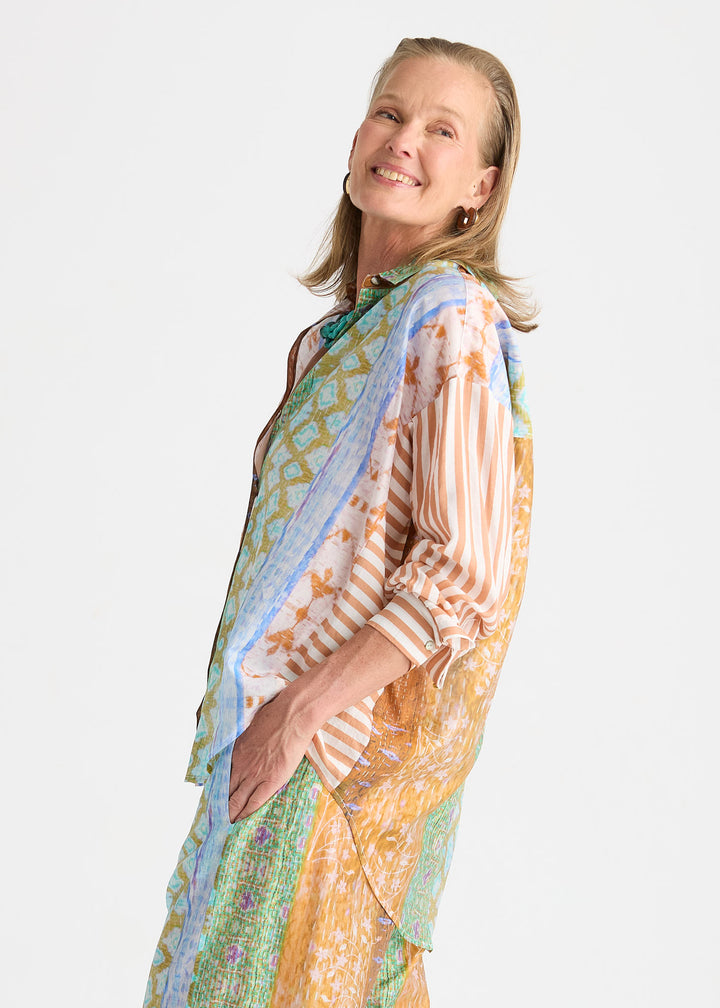 Zaket & Plover Pattern Clash Shirt