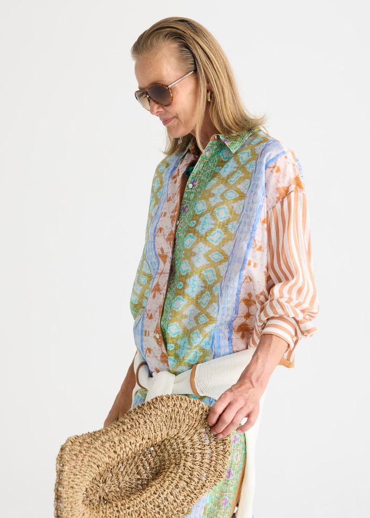 Zaket & Plover Pattern Clash Shirt