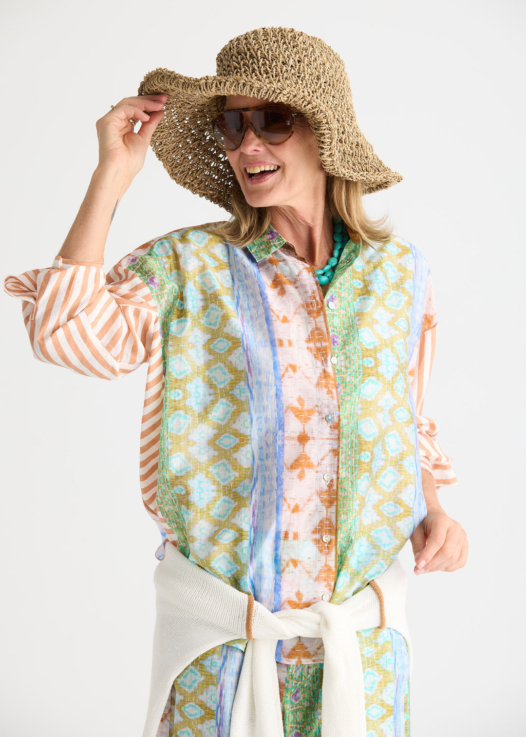 Zaket & Plover Pattern Clash Shirt