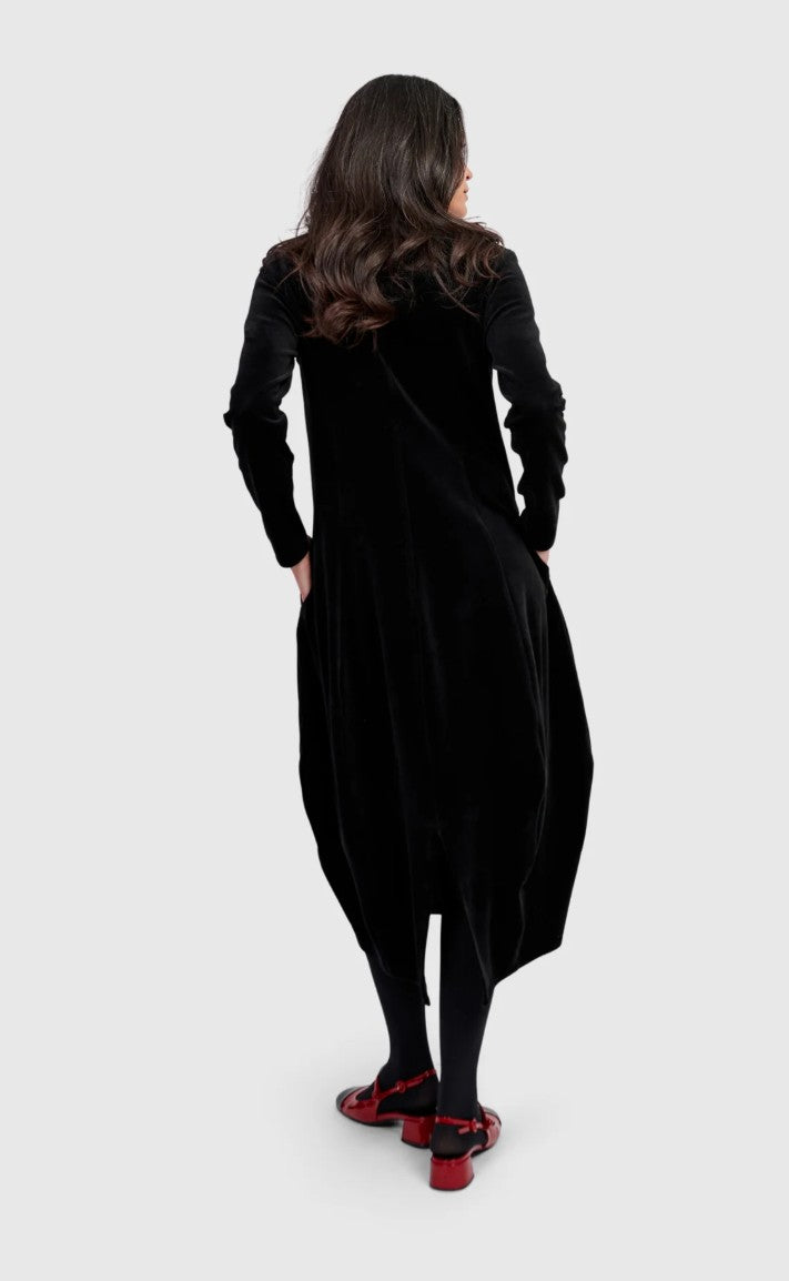 Alembika velvet cocoon dress