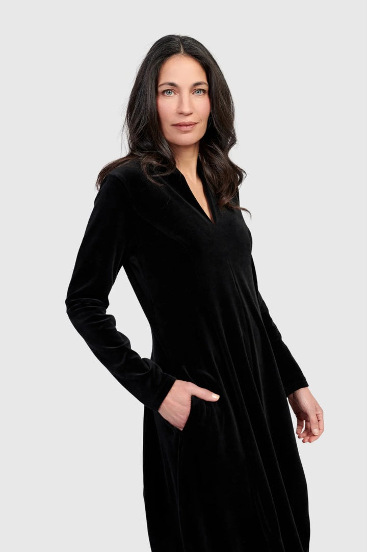 Alembika velvet cocoon dress
