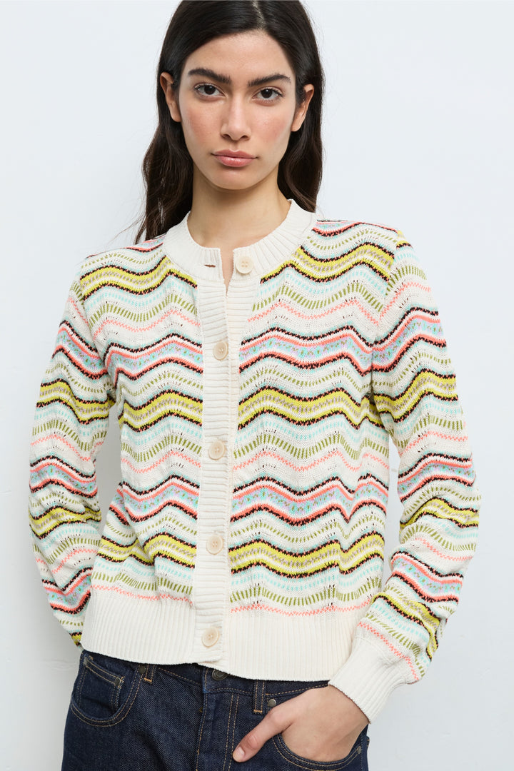 Aldo Martins Wavy Stripe Cardigan