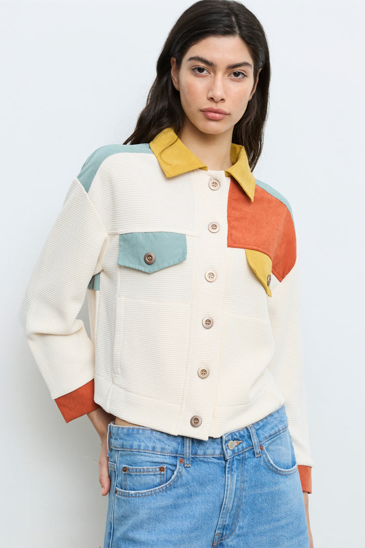 Aldo Martins colour‑block jacket