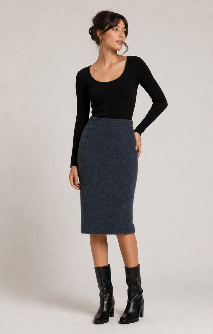 By Basics Bubble Skirt - Blue