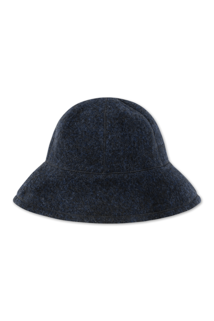 By Basics Wool Mushroom Hat - Mid Blue