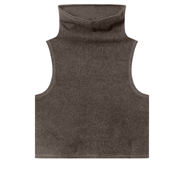 By Basics Reversible Wool Vest -Earth