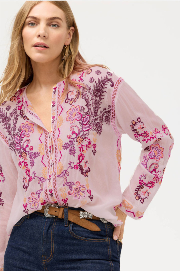 Johnny Was  Karol Shirt - Romance Rose