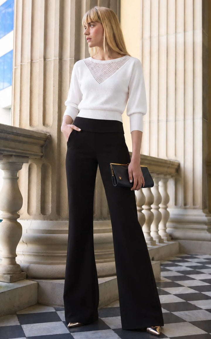 Sacha Drake Chloe 3/4 Sleeve Knit Top - Wht