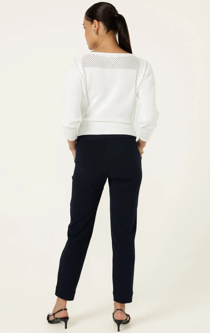 Sacha Drake Chloe 3/4 Sleeve Knit Top - Wht