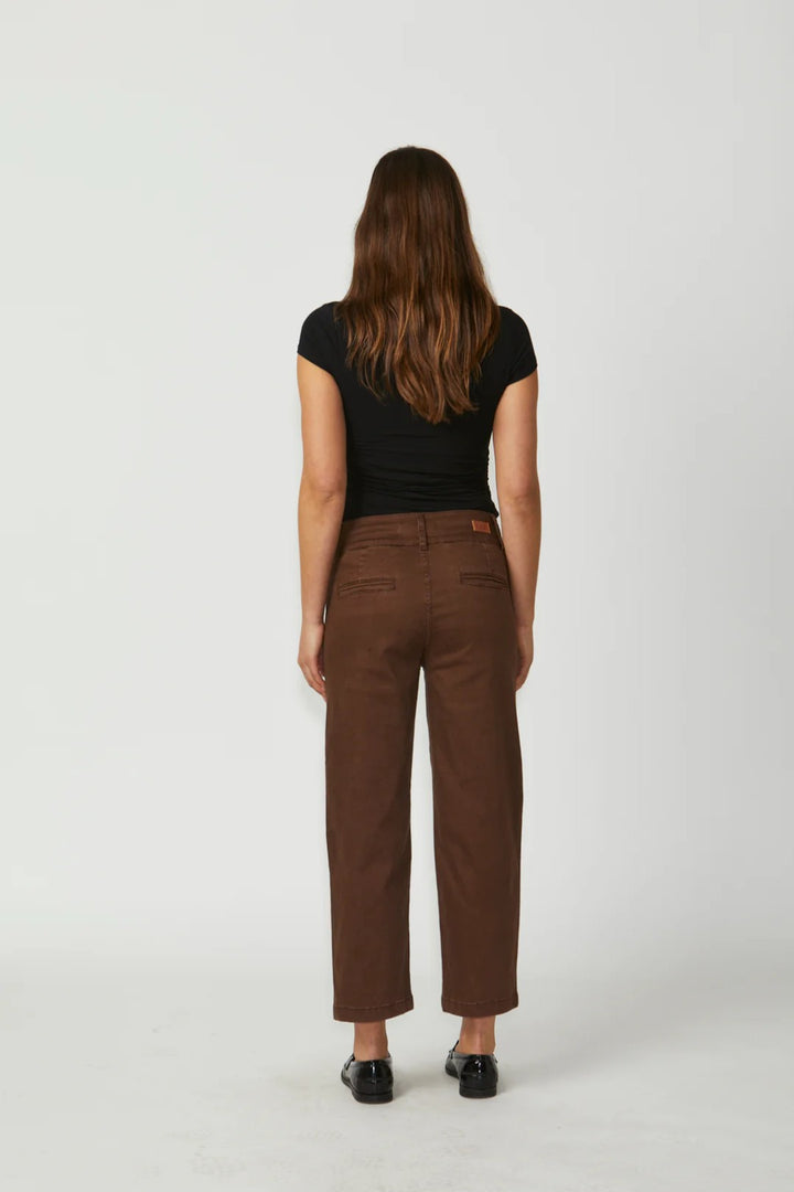New London Christow Wide Jeans - Chocolate