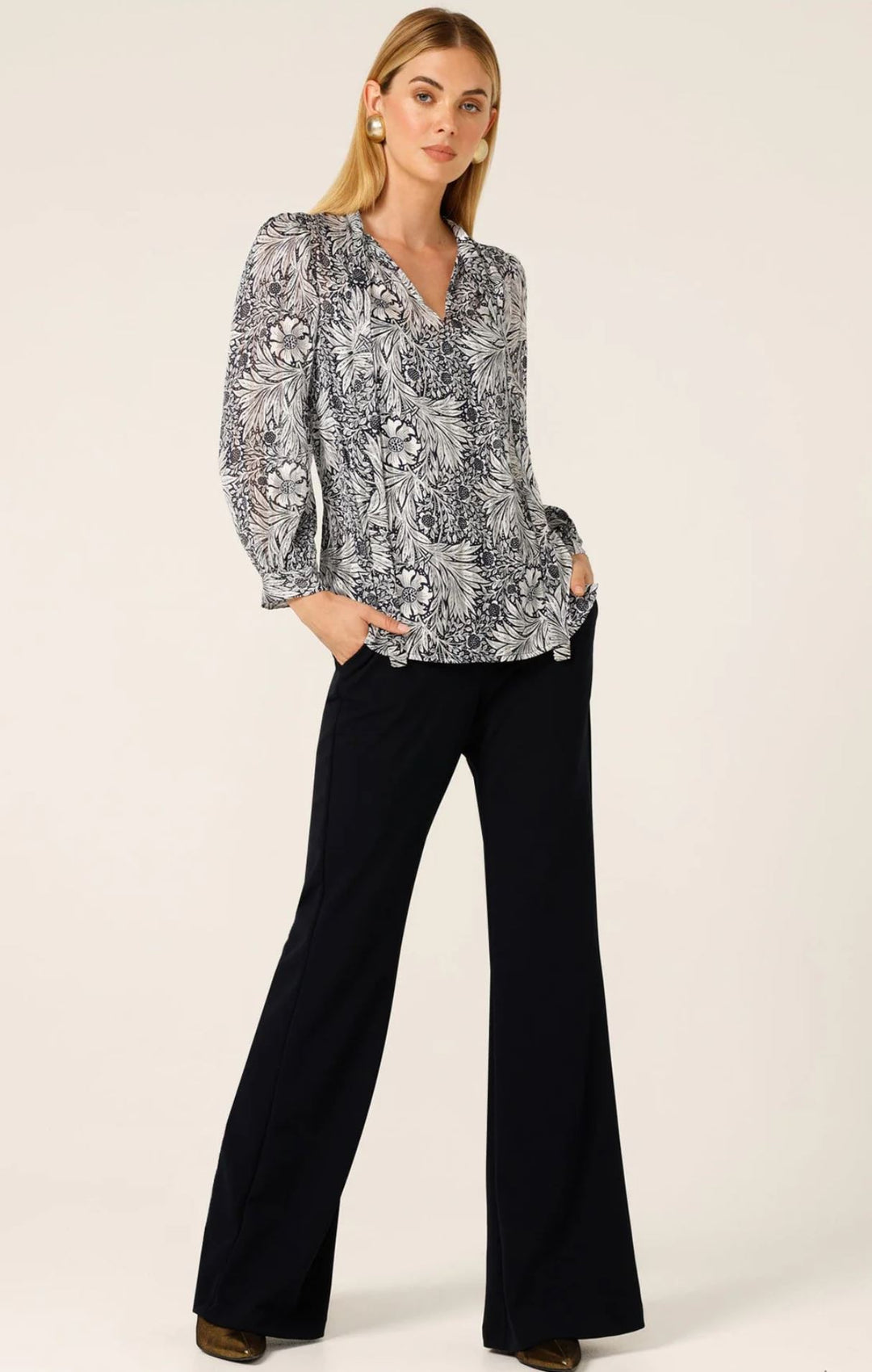 Sacha Drake Classic Trouser in Navy